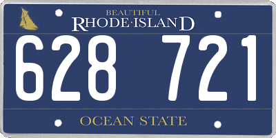 RI license plate 628721