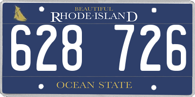 RI license plate 628726