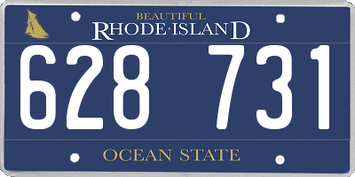 RI license plate 628731