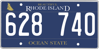 RI license plate 628740