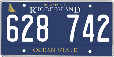 RI license plate 628742