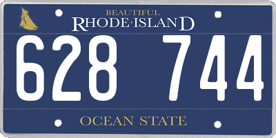 RI license plate 628744