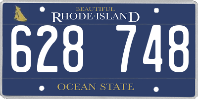 RI license plate 628748