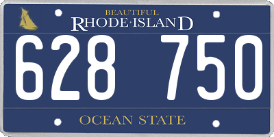 RI license plate 628750