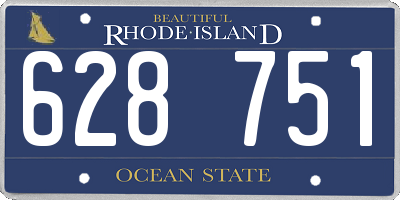 RI license plate 628751