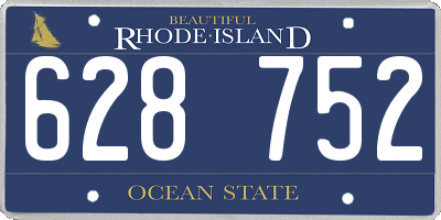 RI license plate 628752