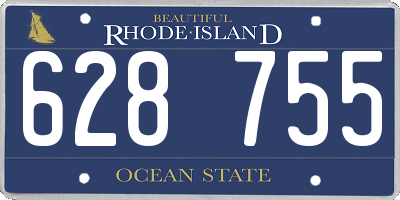 RI license plate 628755