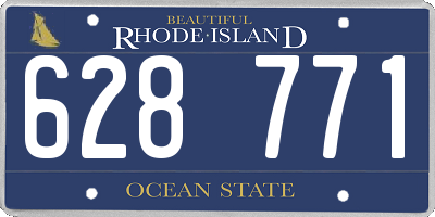RI license plate 628771