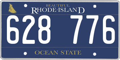 RI license plate 628776