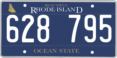 RI license plate 628795