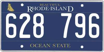 RI license plate 628796