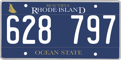 RI license plate 628797