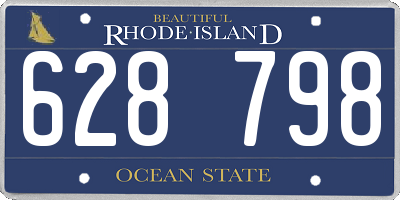 RI license plate 628798