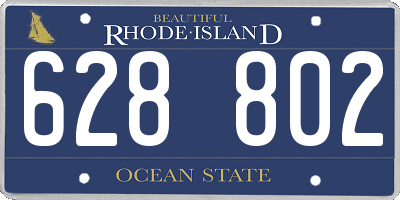 RI license plate 628802