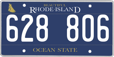 RI license plate 628806