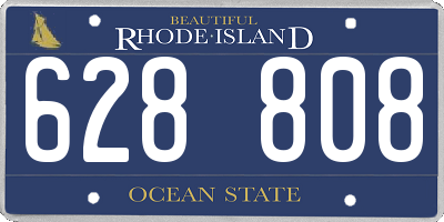 RI license plate 628808