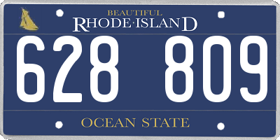 RI license plate 628809