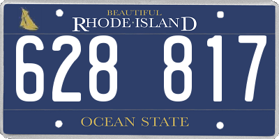 RI license plate 628817