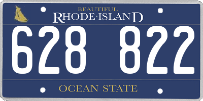 RI license plate 628822