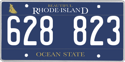RI license plate 628823