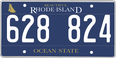 RI license plate 628824