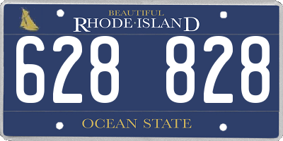 RI license plate 628828