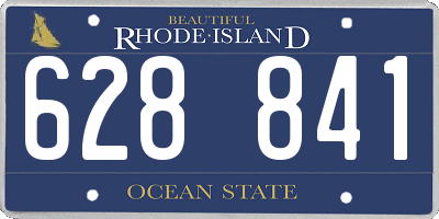 RI license plate 628841