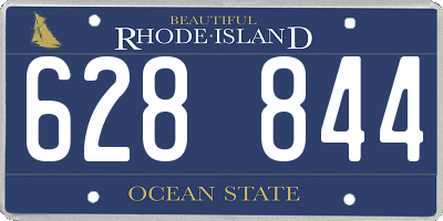 RI license plate 628844