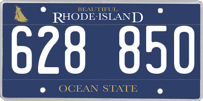RI license plate 628850