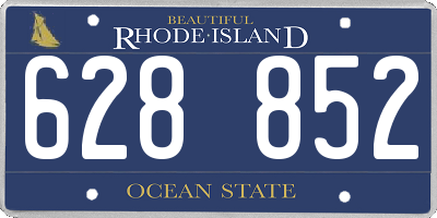 RI license plate 628852