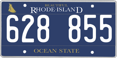 RI license plate 628855