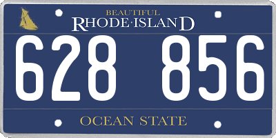 RI license plate 628856