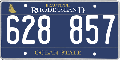 RI license plate 628857