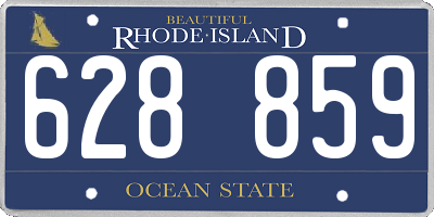 RI license plate 628859