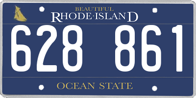 RI license plate 628861