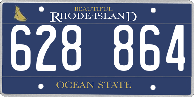 RI license plate 628864