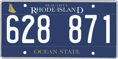 RI license plate 628871