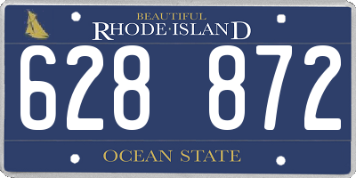 RI license plate 628872