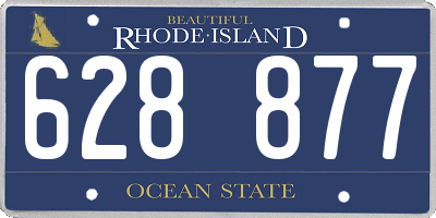 RI license plate 628877