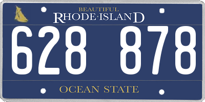 RI license plate 628878