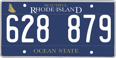 RI license plate 628879