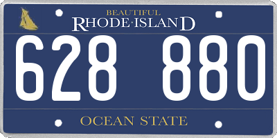 RI license plate 628880