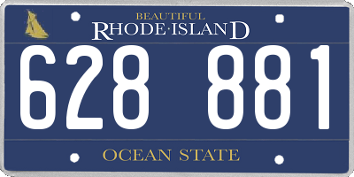 RI license plate 628881