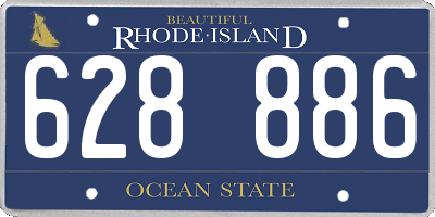 RI license plate 628886