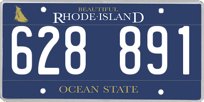 RI license plate 628891