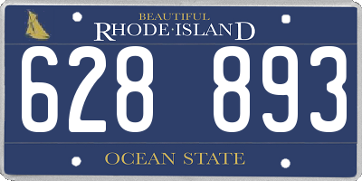 RI license plate 628893