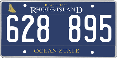 RI license plate 628895