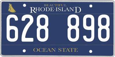 RI license plate 628898
