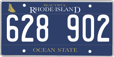 RI license plate 628902