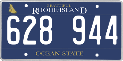 RI license plate 628944